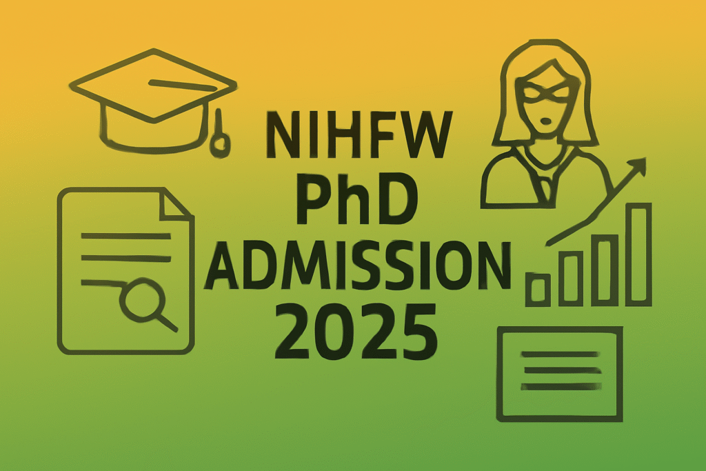 NIHFW PhD Admission 2025
