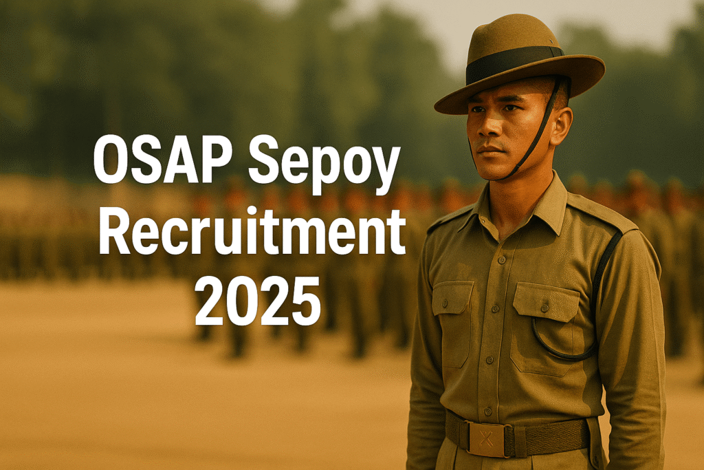 Odisha Gurkha Sepoy Recruitment 2025 Apply Online for 135 OSAP Posts